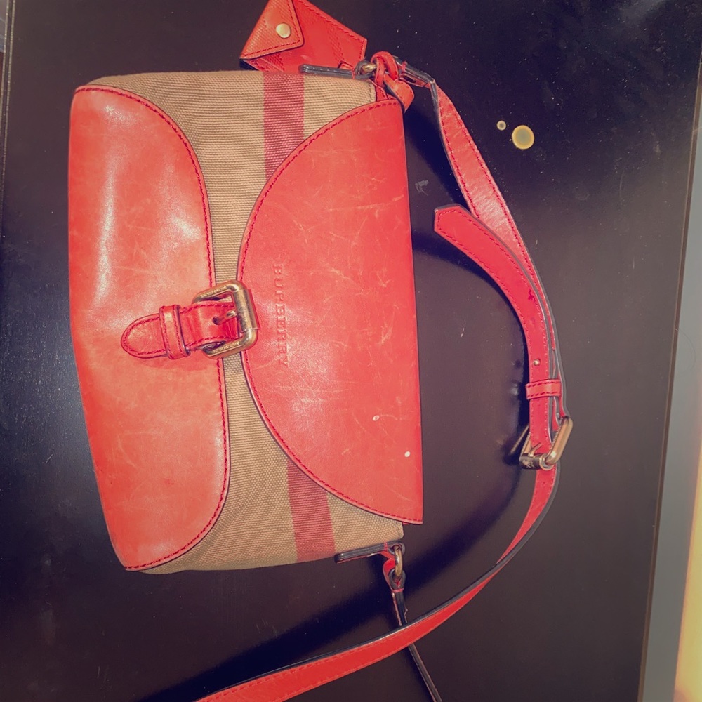 Burberry Brit canvas crossbody bag